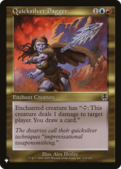 Quicksilver Dagger [The List Reprints] | Silver Goblin