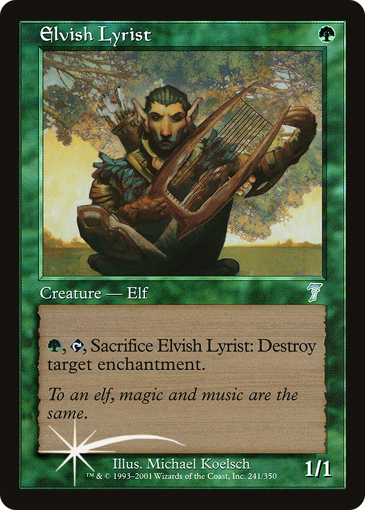 Elvish Lyrist (241) - Seventh Edition