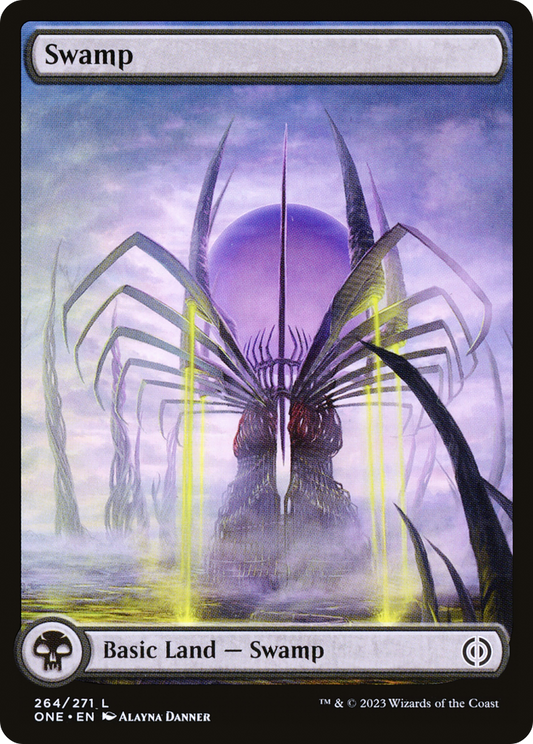 Swamp – Full Art (264) - Phyrexia: All Will Be One