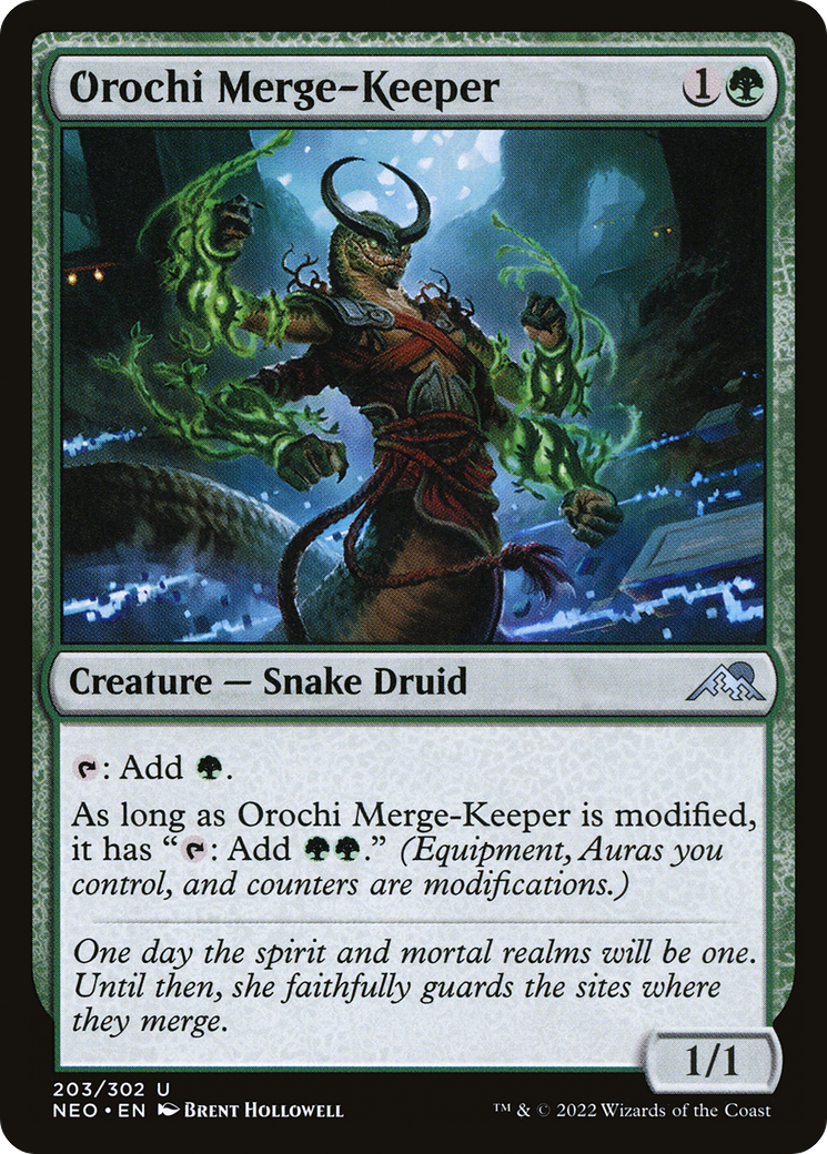 Orochi Merge-Keeper (203) - Kamigawa: Neon Dynasty