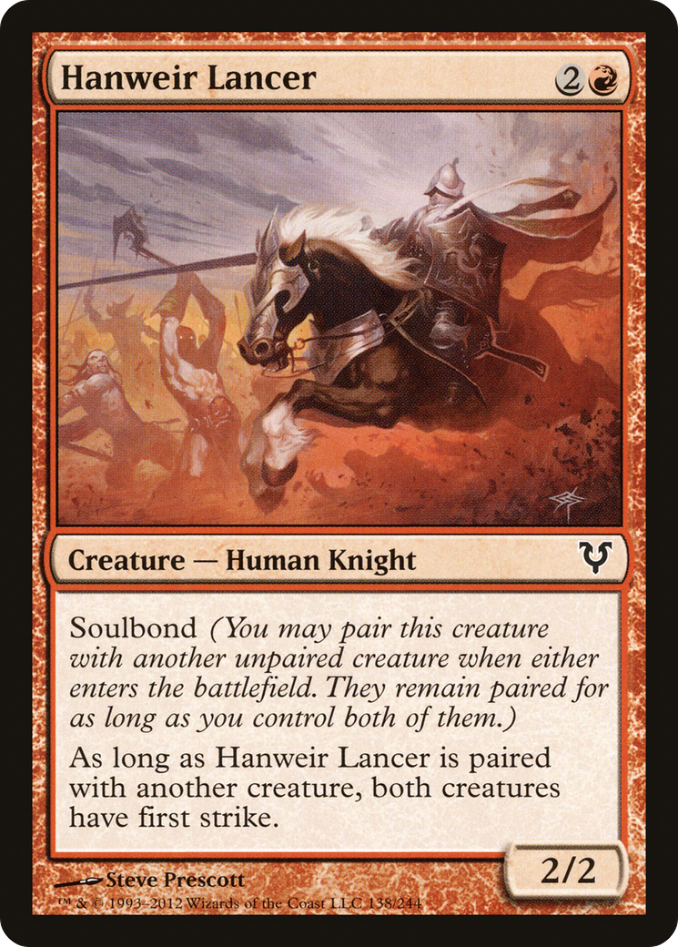 Hanweir Lancer (138) Foil - Avacyn Restored