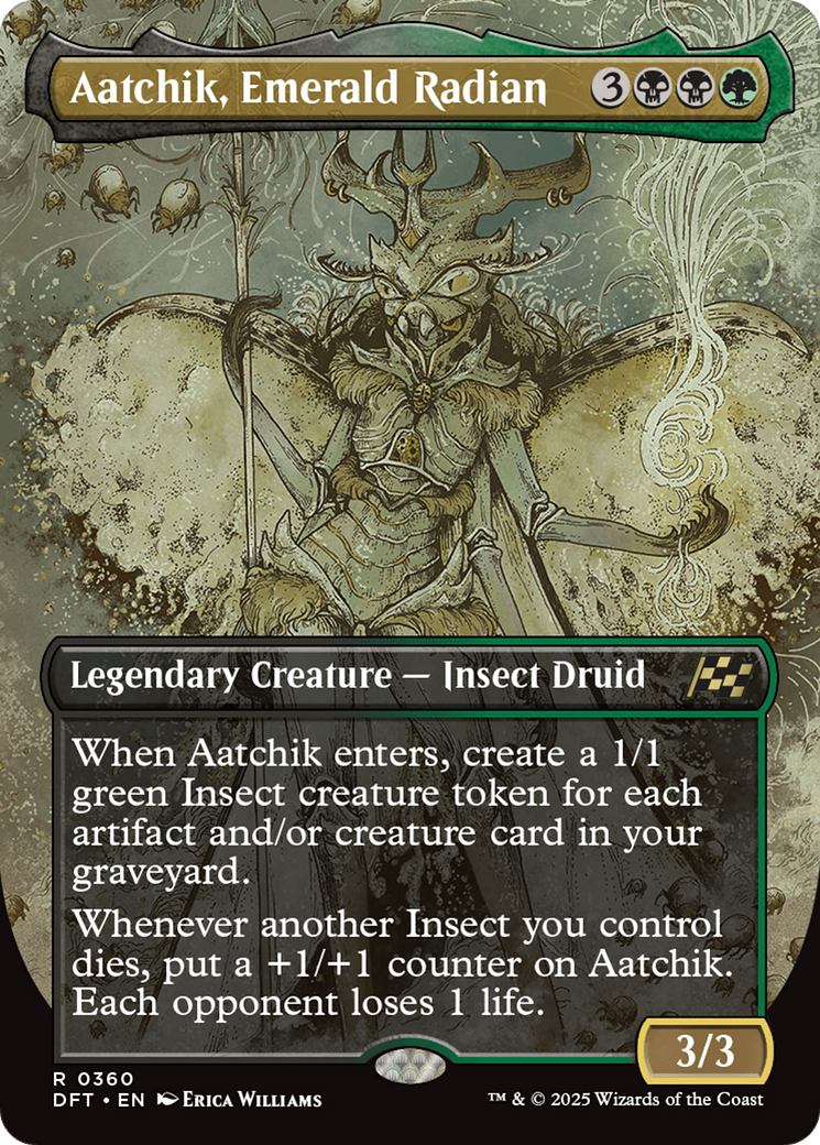 Aatchik, Emerald Radian (Borderless) [Aetherdrift] | Silver Goblin