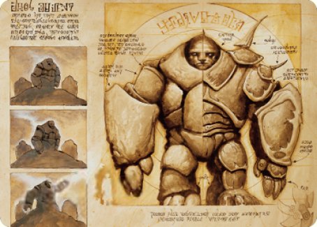 Precursor Golem Art Card [The Brothers' War Art Series] | Silver Goblin