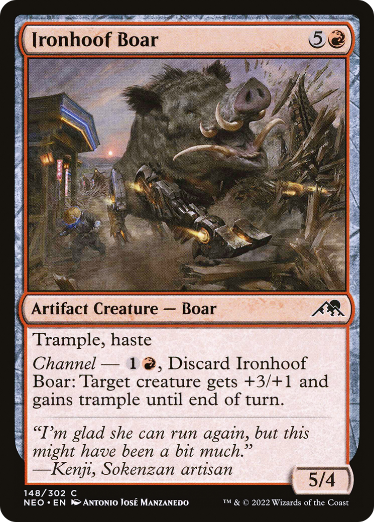 Ironhoof Boar (148) - Kamigawa: Neon Dynasty