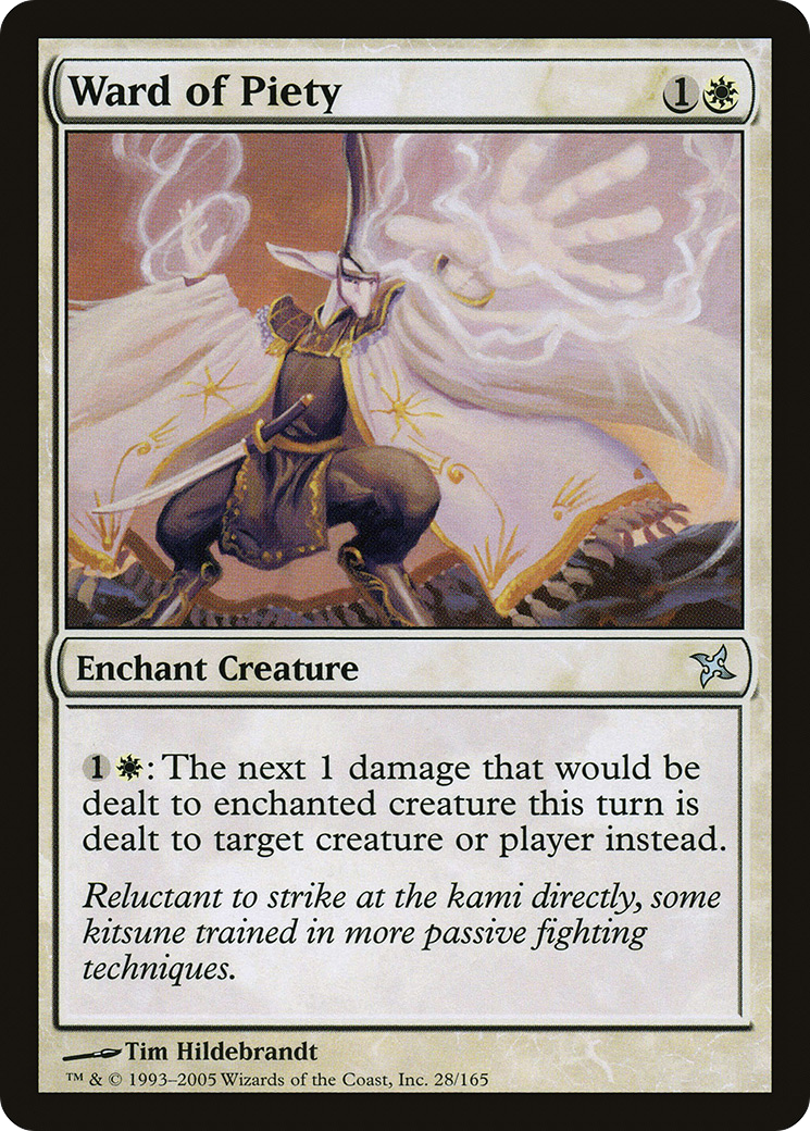 Ward of Piety (028) Foil - Betrayers of Kamigawa