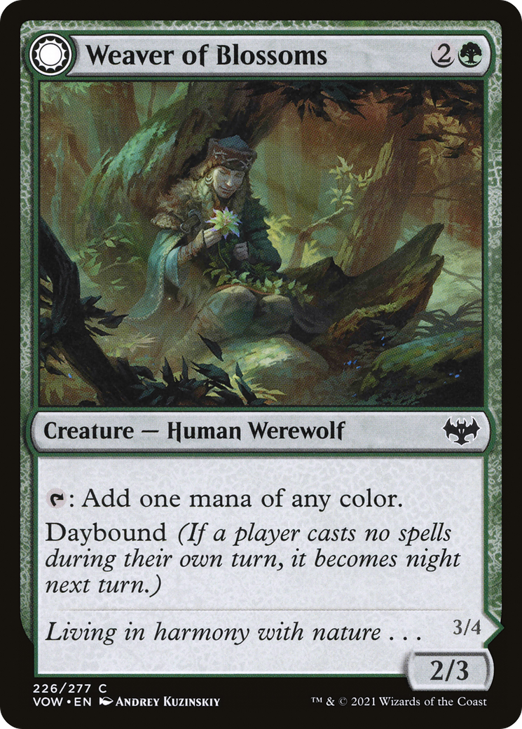 Weaver of Blossoms (226) Foil - Innistrad: Crimson Vow