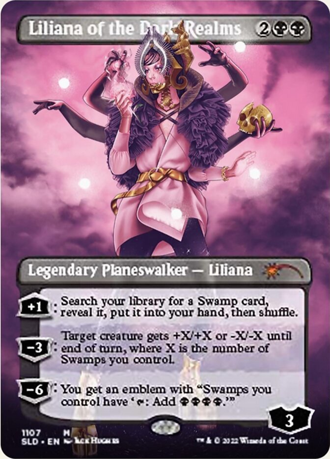 Liliana of the Dark Realms (Borderless) [Secret Lair Drop Series] | Silver Goblin