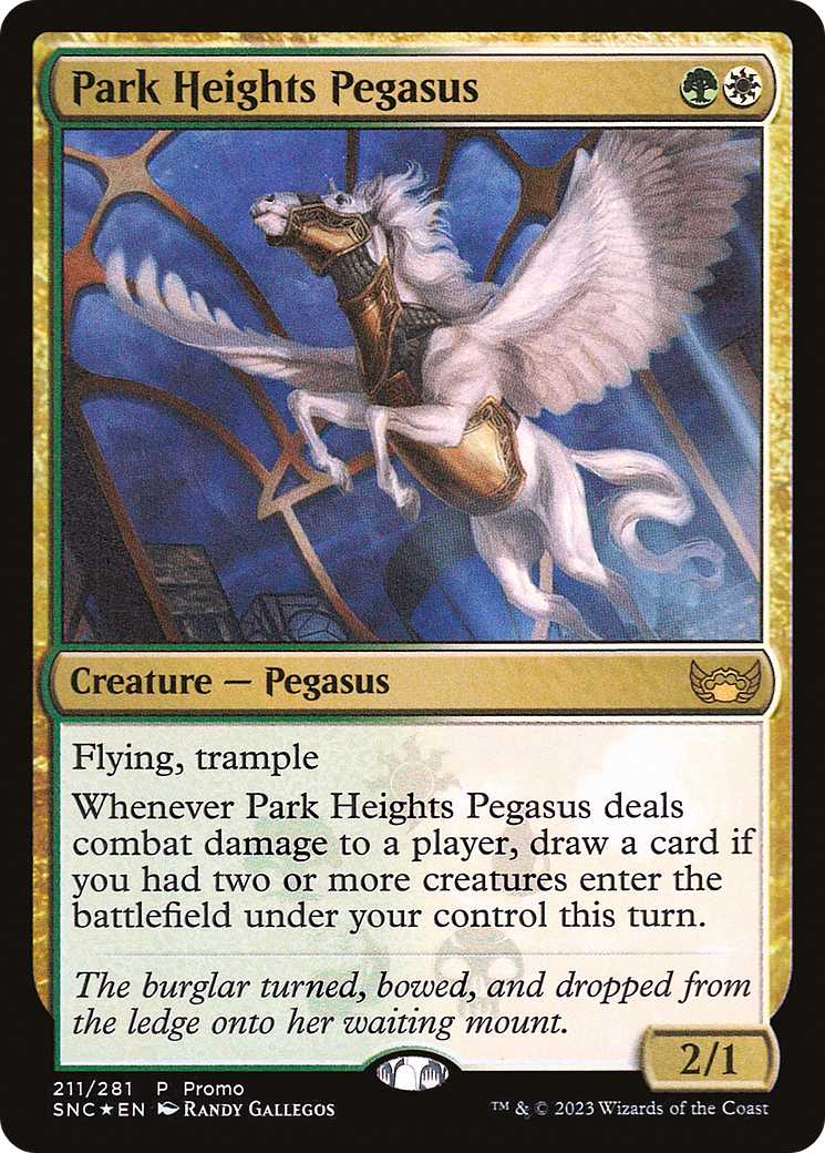 Park Heights Pegasus (211★) Foil - Streets of New Capenna Promos