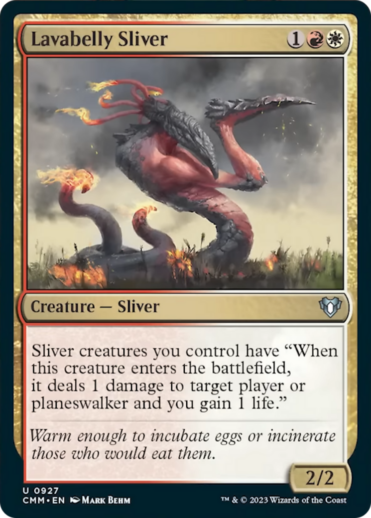 Lavabelly Sliver [Commander Masters] | Silver Goblin