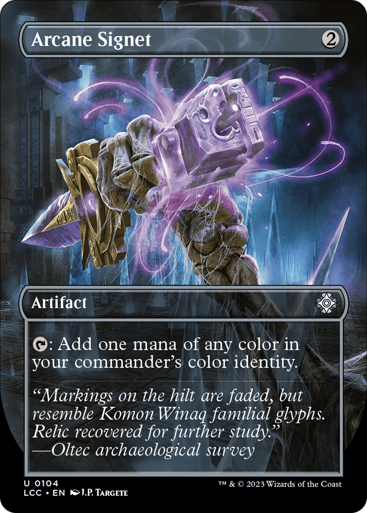 Arcane Signet (Borderless) (104) Foil - The Lost Caverns of Ixalan Commander