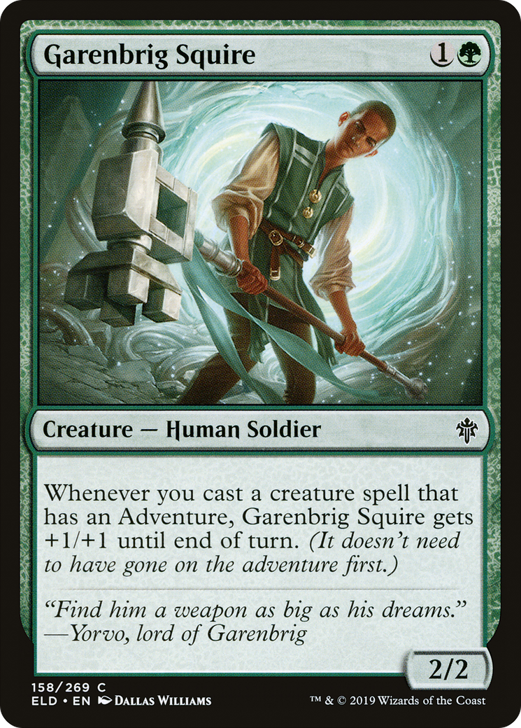 Garenbrig Squire (158) - Throne of Eldraine