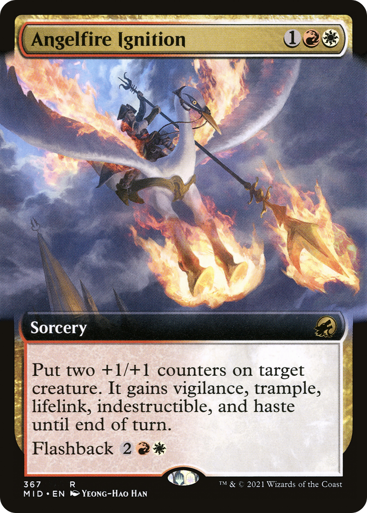 Angelfire Ignition (Extended Art) [Innistrad: Midnight Hunt] | Silver Goblin