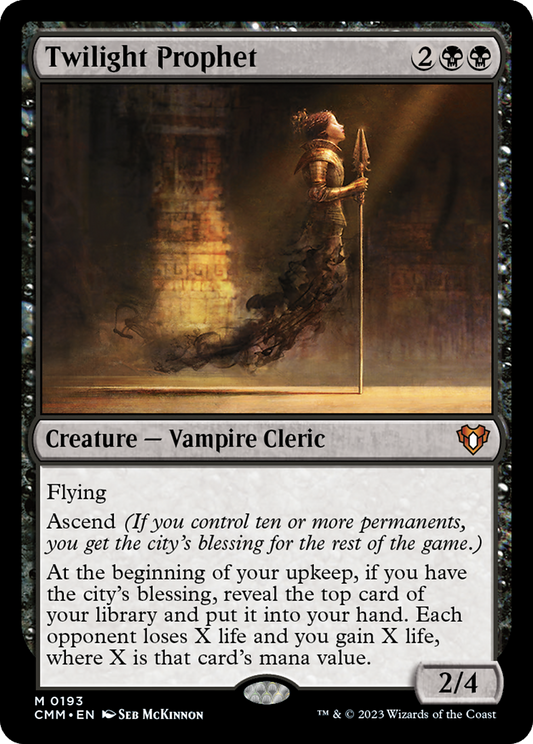 Twilight Prophet [Commander Masters] Foil