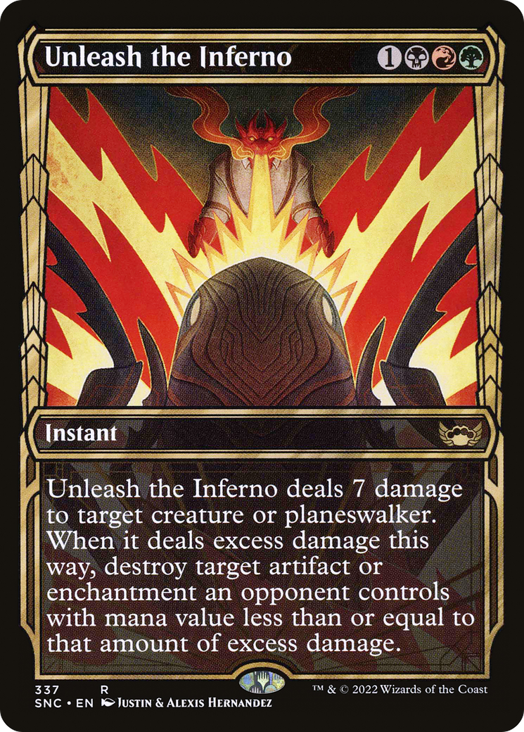 Unleash the Inferno (Showcase) (337) Foil - Streets of New Capenna