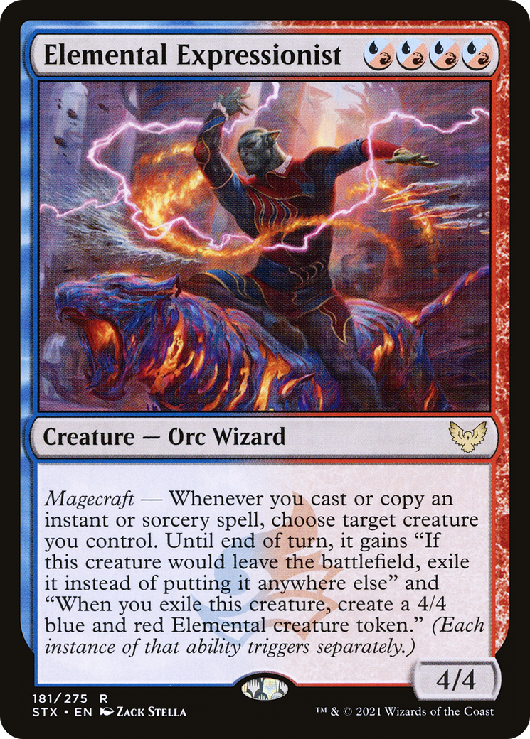 Elemental Expressionist (181) Foil - Strixhaven: School of Mages