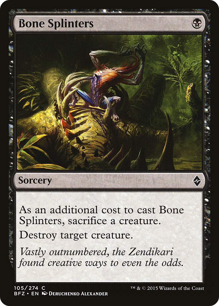 Bone Splinters (105) Foil - Battle for Zendikar