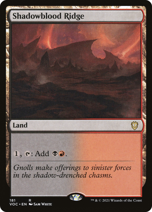 Shadowblood Ridge (181) - Crimson Vow Commander