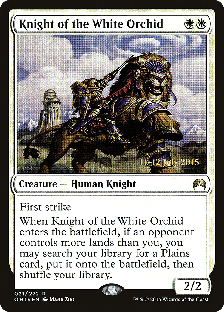 Knight of the White Orchid (21s) Foil - Magic Origins Promos