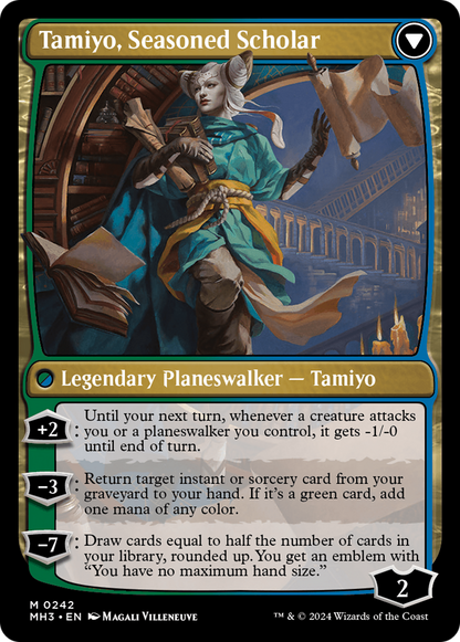 Tamiyo, Inquisitive Student // Tamiyo, Seasoned Scholar (242)