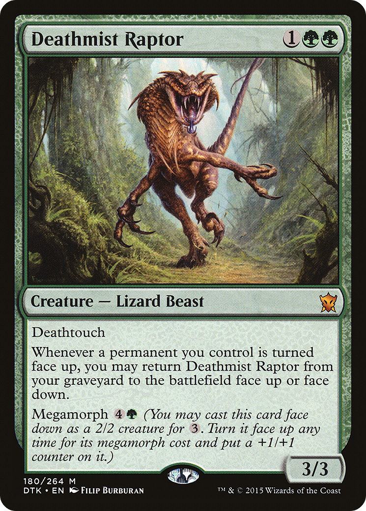 Deathmist Raptor (180) Foil - Dragons of Tarkir