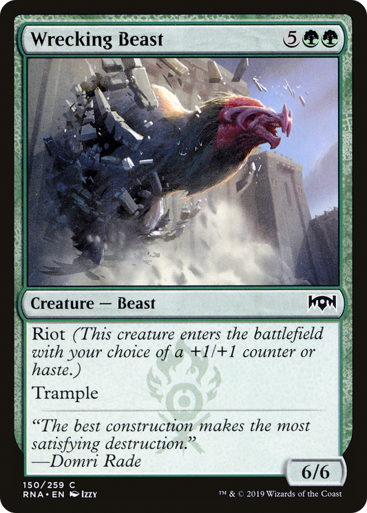 Wrecking Beast [Ravnica Allegiance] Foil