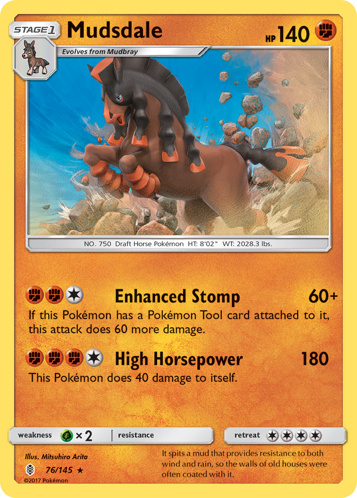 Mudsdale (76/145) [Sun & Moon: Guardians Rising] | Silver Goblin