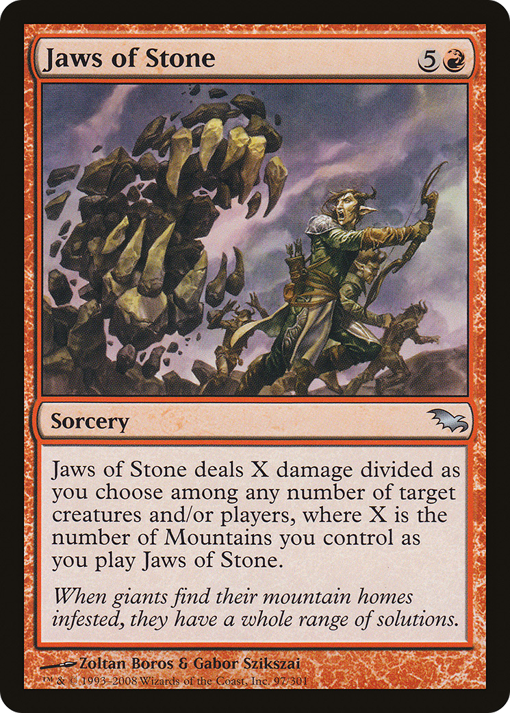 Jaws of Stone (097) Foil - Shadowmoor