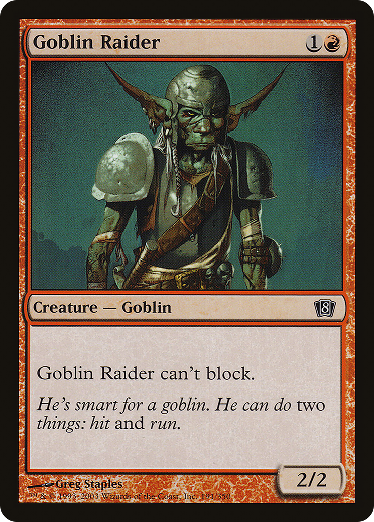 Goblin Raider (191) - Eighth Edition