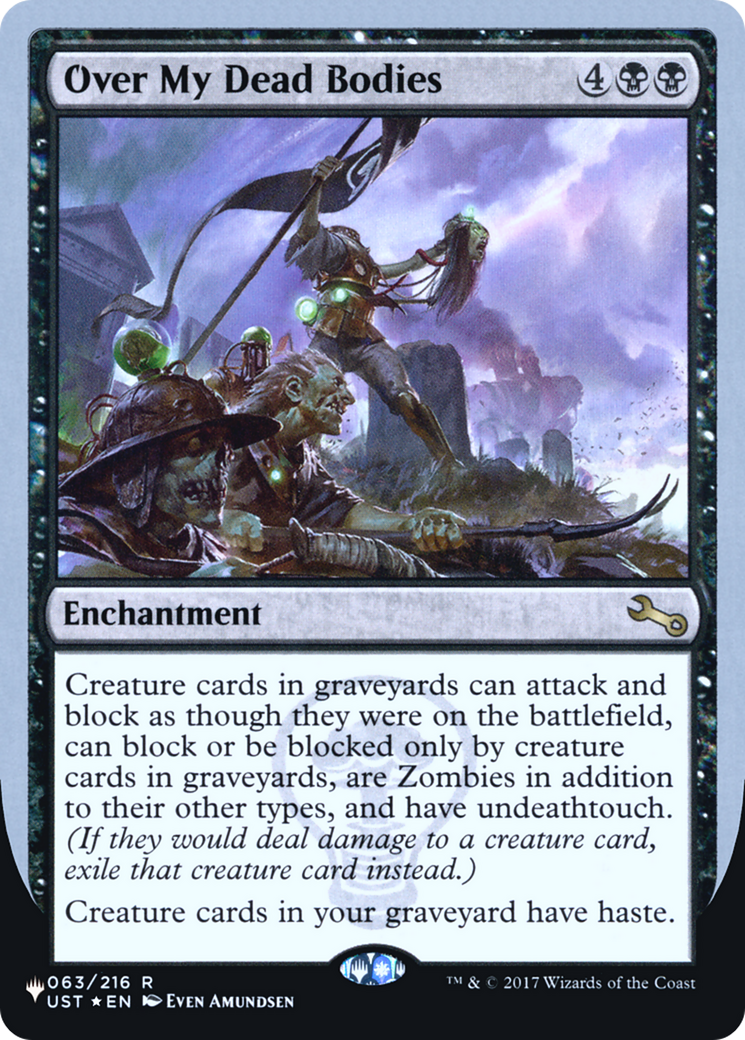 Over My Dead Bodies (023) Foil - The List (Unfinity Foil Edition)
