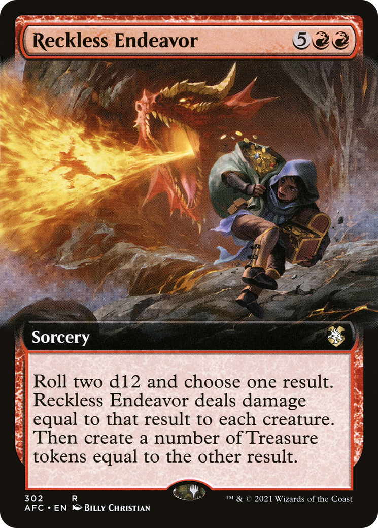 Reckless Endeavor (Extended Art) (302) - Forgotten Realms Commander
