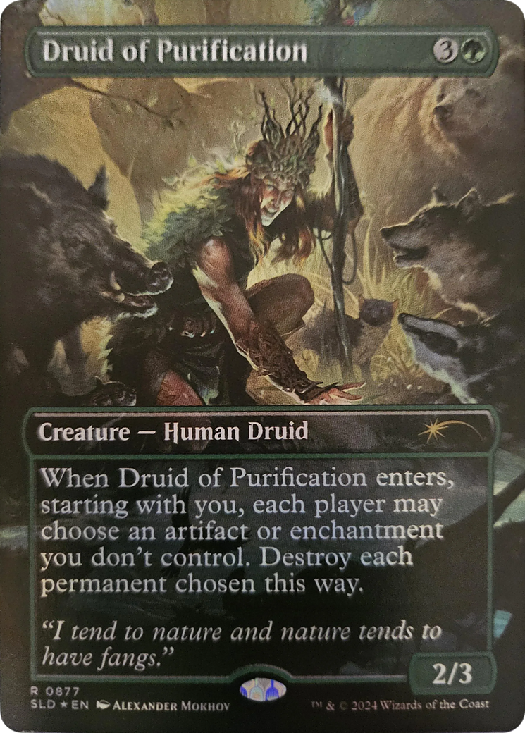 Druid of Purification (Rainbow Foil) [Secret Lair Drop Series] | Silver Goblin