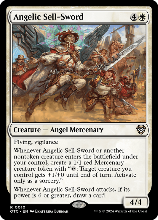 Angelic Sell-Sword (010) - Outlaws of Thunder Junction Commander