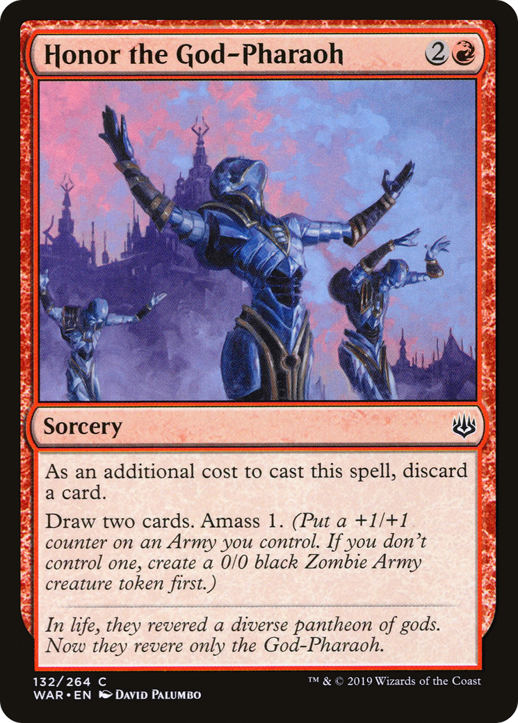 Honor the God-Pharaoh (132) Foil - War of the Spark