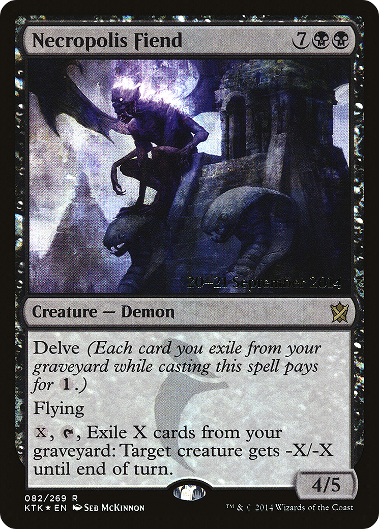 Necropolis Fiend (082) Foil - Khans of Tarkir Promos