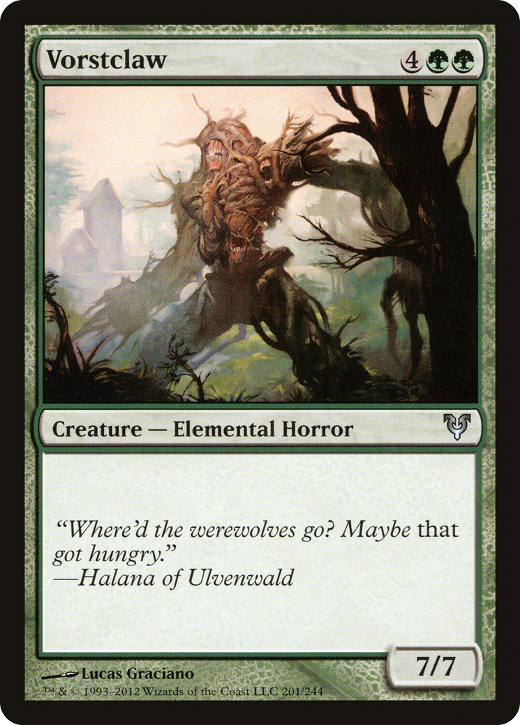 Vorstclaw (201) Foil - Avacyn Restored