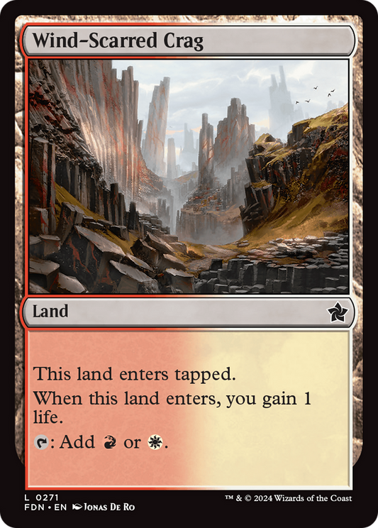 Wind-Scarred Crag [Foundations] Foil