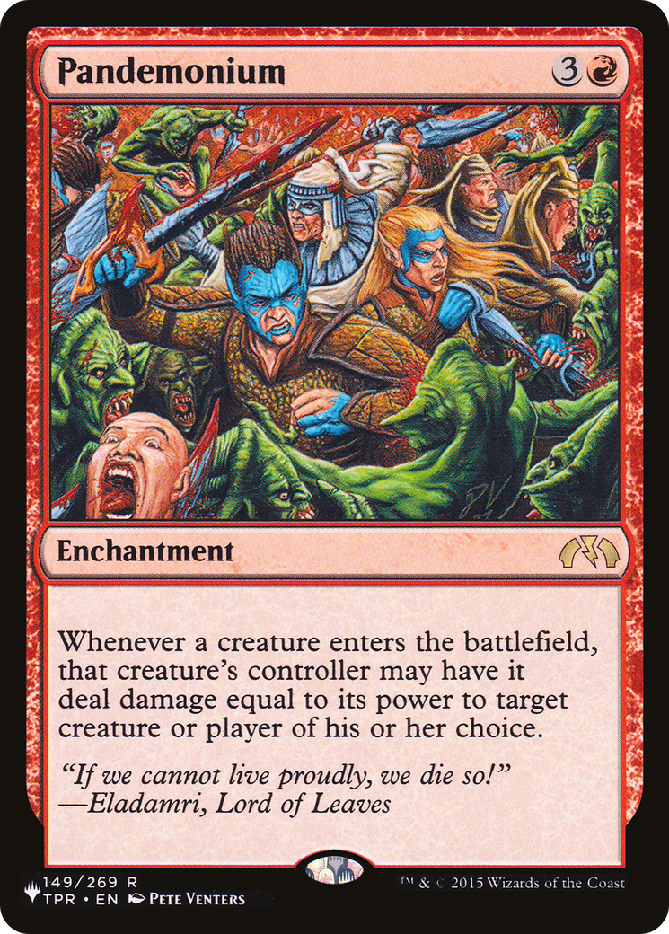 Pandemonium (TPR-149) - The List