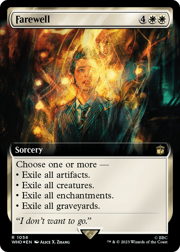 Farewell (Extended Art) (1056) Foil - Doctor Who