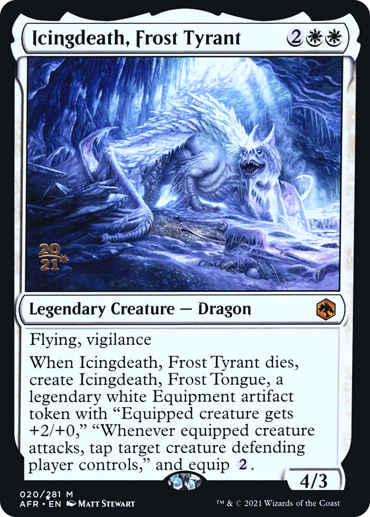 Icingdeath, Frost Tyrant (020) Foil - Adventures in the Forgotten Realms Promos