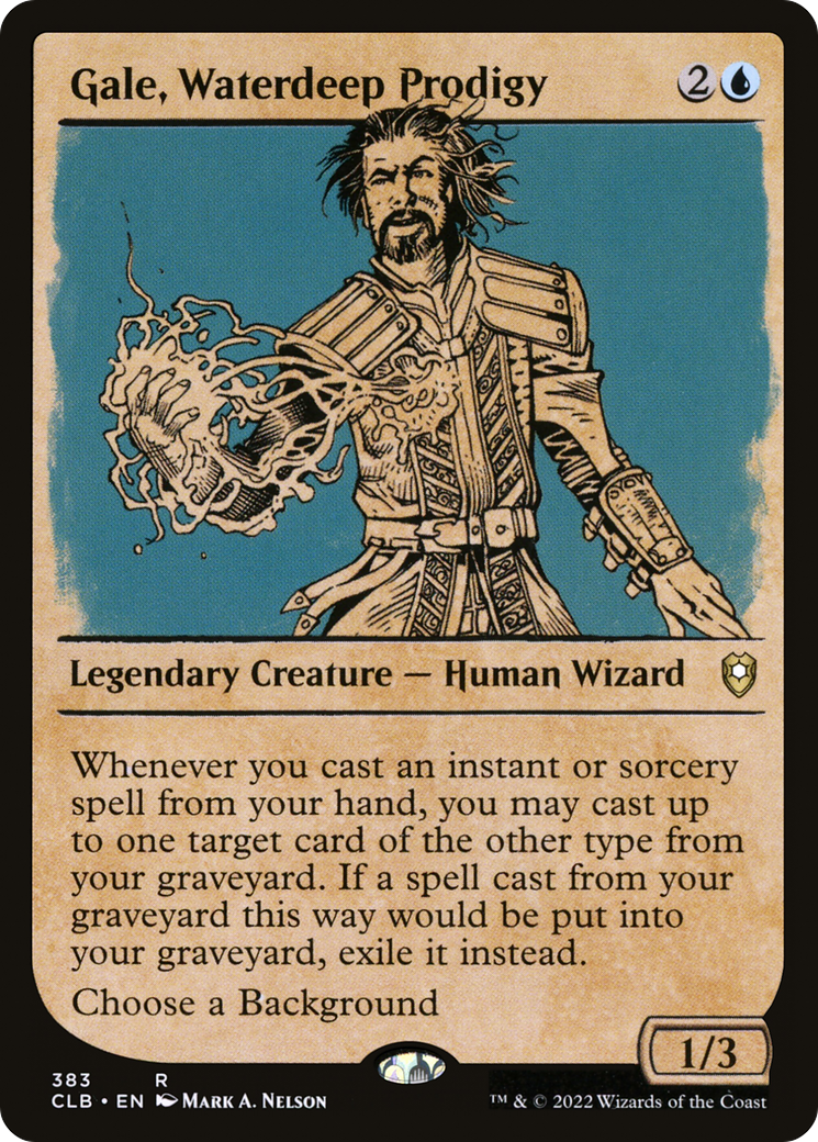 Gale, Waterdeep Prodigy (Showcase) (383) - Commander Legends: Battle for Baldur's Gate