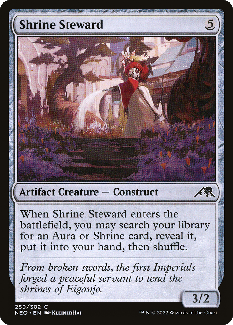 Shrine Steward (259) Foil - Kamigawa: Neon Dynasty