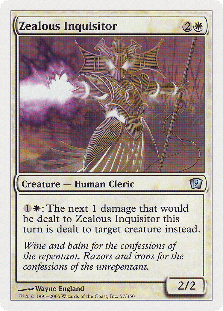 Zealous Inquisitor (057) - Ninth Edition
