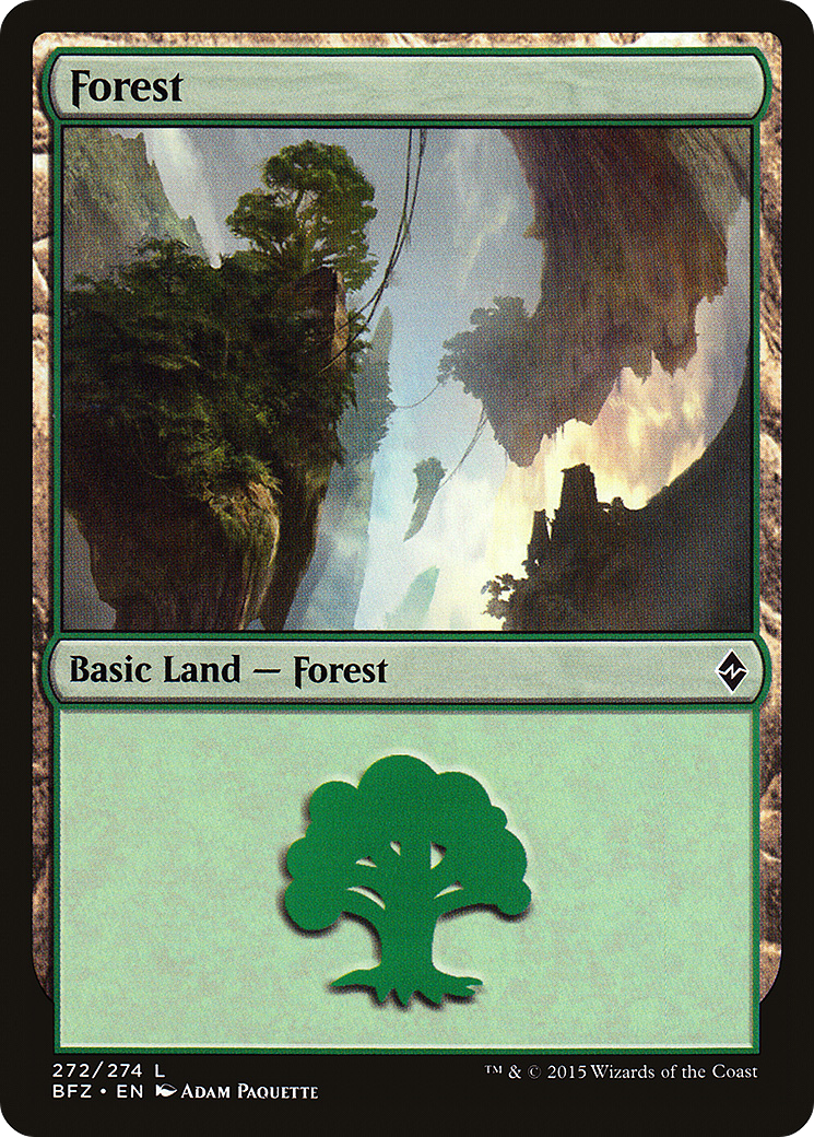 Forest (272a) - Battle for Zendikar