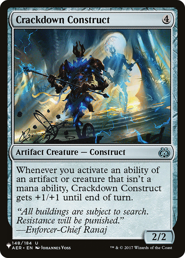 Crackdown Construct [The List Reprints] | Silver Goblin