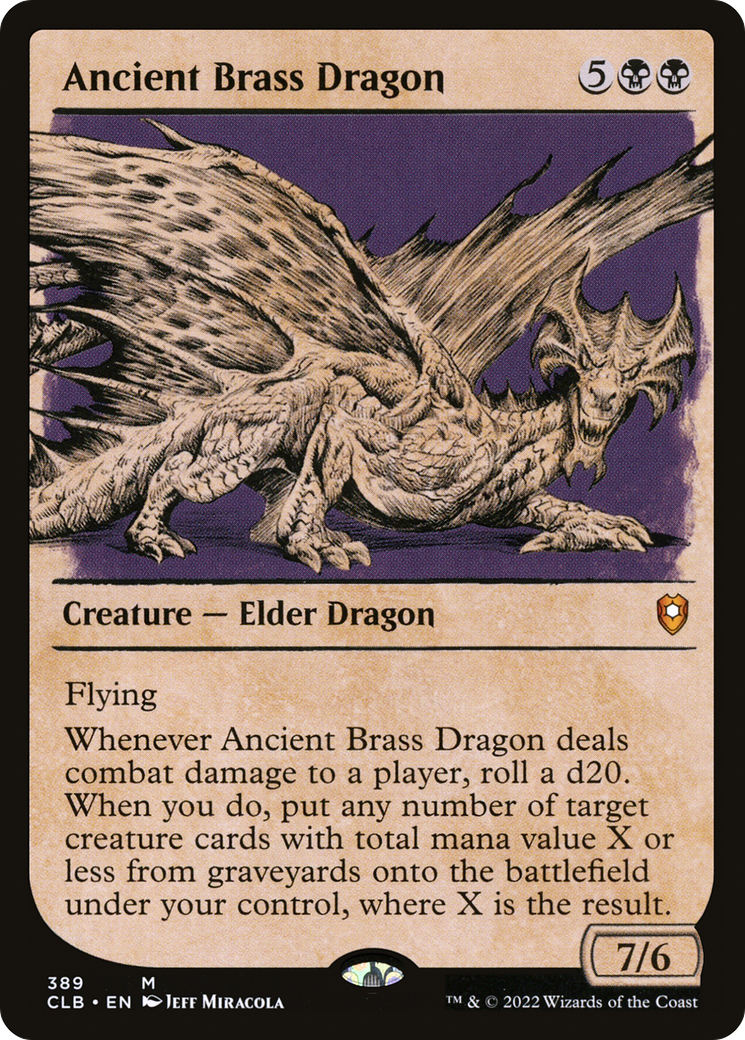 Ancient Brass Dragon (Showcase) (389) - Commander Legends: Battle for Baldur's Gate