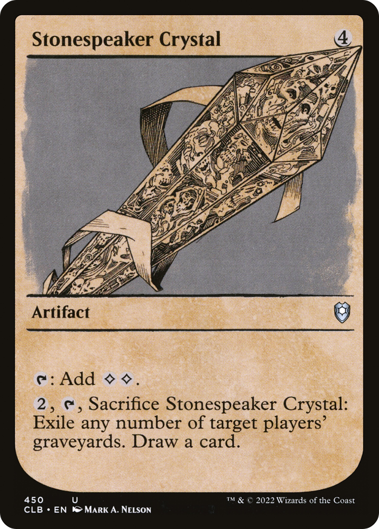 Stonespeaker Crystal (Showcase) [Commander Legends: Battle for Baldur's Gate]