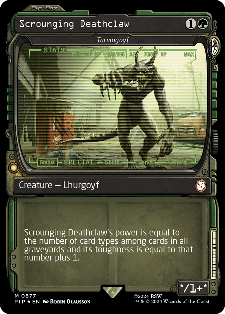 Scrounging Deathclaw - Tarmogoyf (Showcase) (Surge Foil) [Fallout] | Silver Goblin