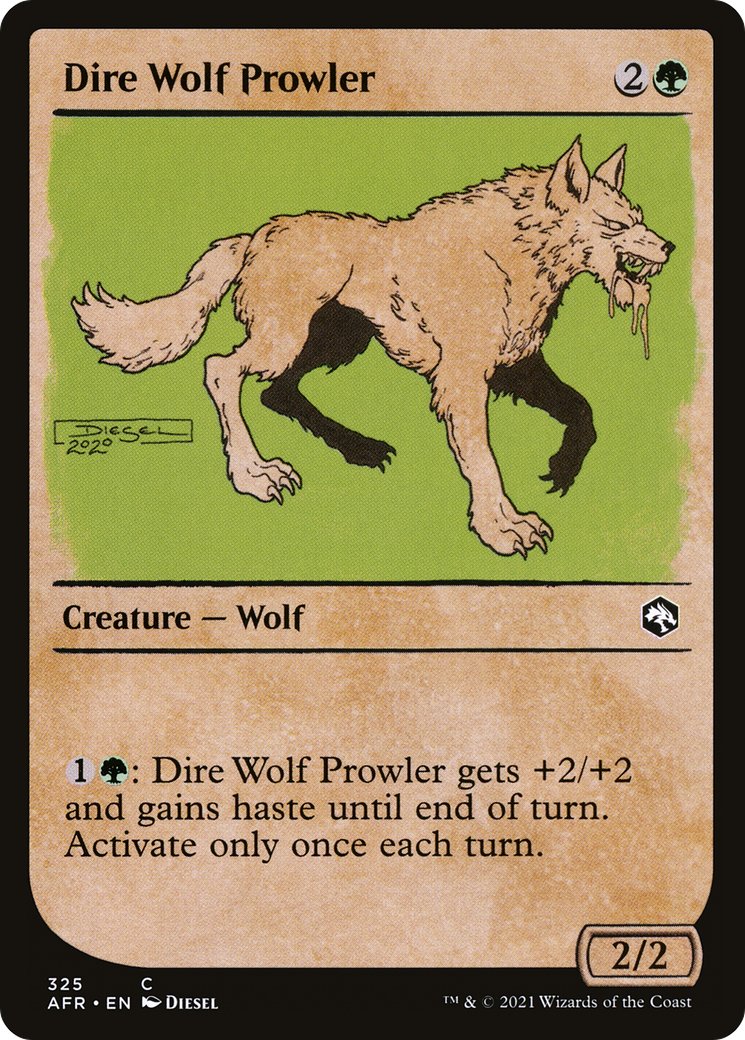 Dire Wolf Prowler (Showcase) (325) Foil - Adventures in the Forgotten Realms