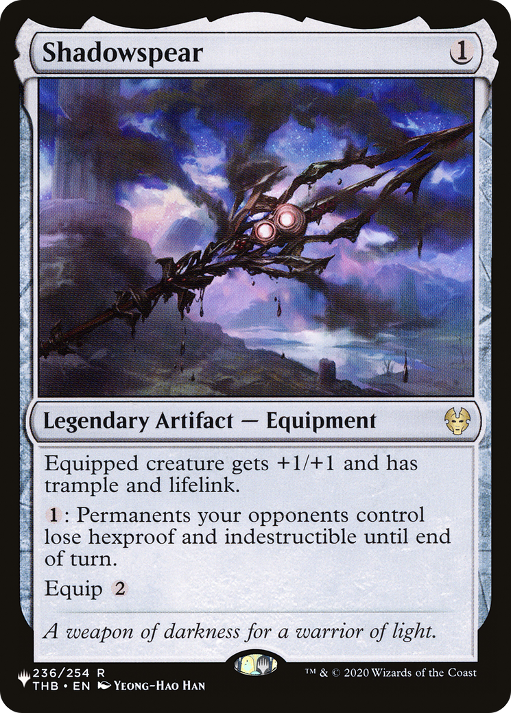 Shadowspear (236) - The List