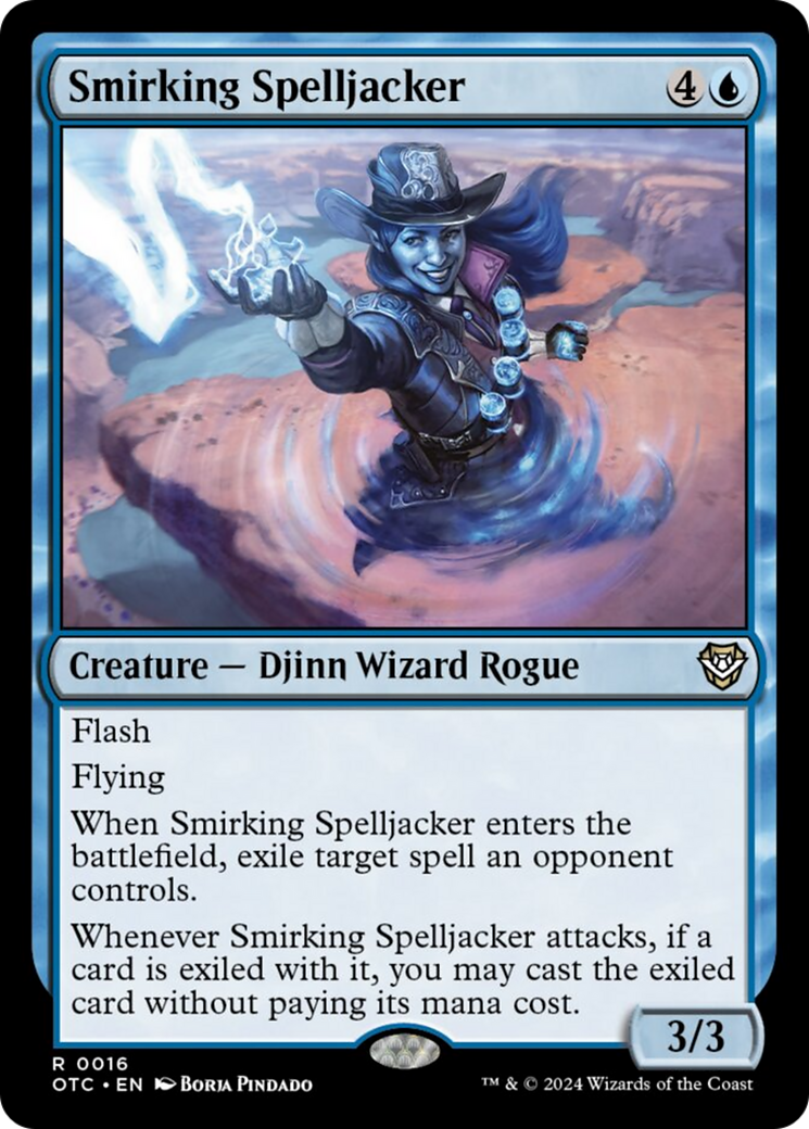 Smirking Spelljacker [Outlaws of Thunder Junction Commander] | Silver Goblin